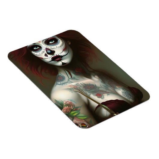 タトゥーを入れた死んだ女性の日 マグネット (右側)