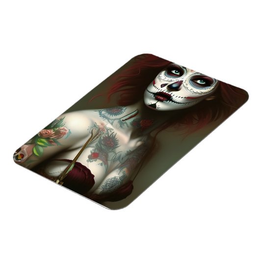 タトゥーを入れた死んだ女性の日 マグネット (左側)