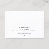 タトゥーアフターケア指示銀勾配 名刺 (裏面)