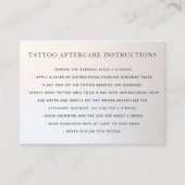 タトゥーアフターケア指示銀勾配 名刺 (正面)