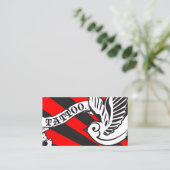 タトゥーアフターケア説明書チョーク 名刺 (スタンド正面)