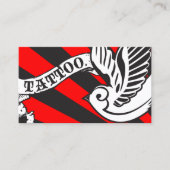 タトゥーアフターケア説明書チョーク 名刺 (正面)