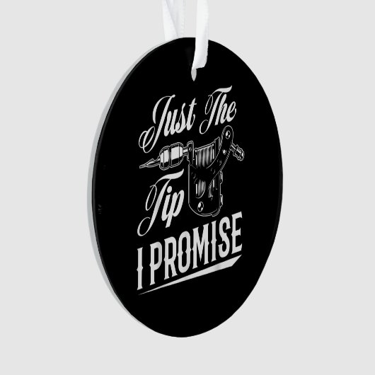 タトゥーアーティストのタトゥーストおもしろいギフトだけ オーナメント (正面)