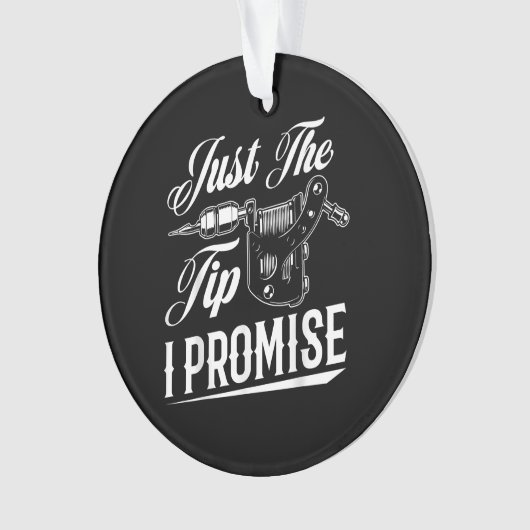 タトゥーアーティストのタトゥーストおもしろいギフトだけ オーナメント (正面)