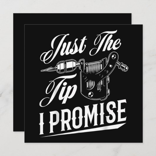 タトゥーアーティストのタトゥーストおもしろいギフトだけ シーズンカード (正面/裏面)