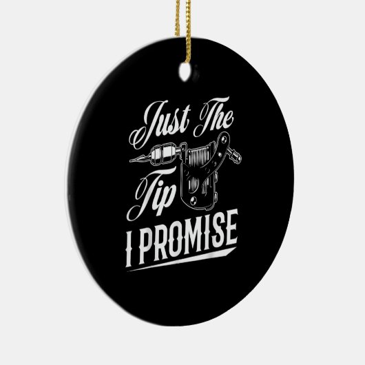 タトゥーアーティストのタトゥーストおもしろいギフトだけ セラミックオーナメント (右)