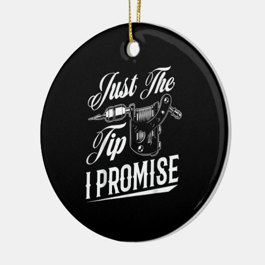 タトゥーアーティストのタトゥーストおもしろいギフトだけ セラミックオーナメント (左)