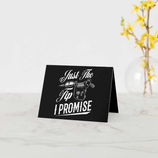 タトゥーアーティストの入れ墨おもしろいの贈り物 カード (黄色い花)