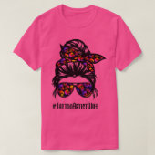 タトゥーアーティストの妻の人生の乱雑な文髪の眼鏡2 Tシャツ (デザイン正面)