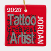 タトゥーアーティストエクストノーナレアカスタム セラミックオーナメント (正面)