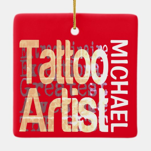タトゥーアーティストエクストノーナレアカスタム セラミックオーナメント (裏面)
