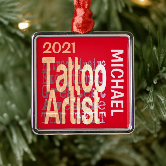 タトゥーアーティストエクストノーナレアカスタム メタルオーナメント (ツリー)