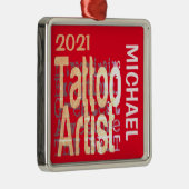 タトゥーアーティストエクストノーナレアカスタム メタルオーナメント (右)