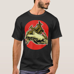 タトゥーアーティストガンインキング機インキヴィンテージTAT  Tシャツ