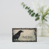 タトゥーアーティストゴシッククロウソーンフレームグランジ 名刺 (スタンド正面)