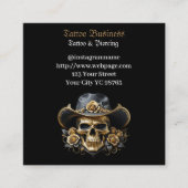 タトゥーアーティストサロンアポイントメント名刺 スクエア名刺 (正面)