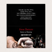 タトゥーアーティストサロンアポイントメント名刺 名刺 (外部フラット)