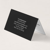 タトゥーアーティストサロンアポイントメント名刺 名刺 (裏面)