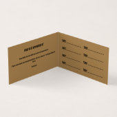 タトゥーアーティストサロンアポイントメント名刺 名刺 (内部)