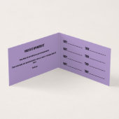 タトゥーアーティストサロンアポイントメント名刺 名刺 (内部)