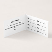 タトゥーアーティストサロンアポイントメント名刺 名刺 (内部)