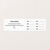 タトゥーアーティストサロンアポイントメント名刺 名刺 (内部フラット)