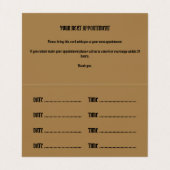 タトゥーアーティストサロンアポイントメント名刺 名刺 (内部フラット)