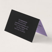 タトゥーアーティストサロンアポイントメント名刺 名刺 (裏面)