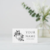 タトゥーアーティストサロンフローラ剣グルンギー古いスタイル 名刺 (スタンド正面)