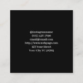 タトゥーアーティストサロン名刺 スクエア名刺 (裏面)