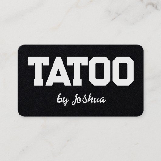 タトゥーアーティストショップ 名刺 (正面)