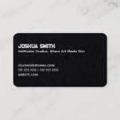 タトゥーアーティストショップ 名刺 (裏面)