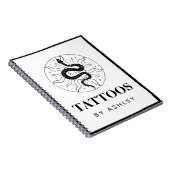 タトゥーアーティストスネークイラストレーション宇宙神秘主義者 ノートブック (右側)