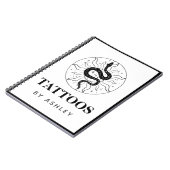 タトゥーアーティストスネークイラストレーション宇宙神秘主義者 ノートブック (左側)