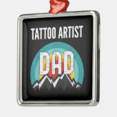 タトゥーアーティストパパ、父の日2021ギフト メタルオーナメント (左)