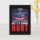 タトゥーアーティストフィックスの愚かなヴィンテージ カード (黄色い花)