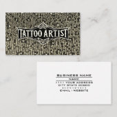 タトゥーアーティスト体アートサロンショッププロフェッショナル 名刺 (正面/裏面)