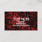 タトゥーアーティスト体アートビジネスカード 名刺 (裏面)