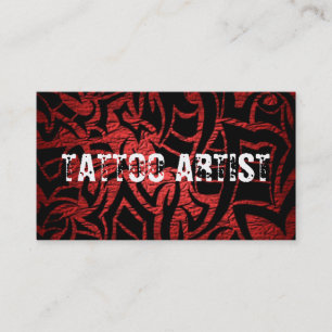 タトゥーアーティスト体アートビジネスカード 名刺
