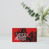 タトゥーアーティスト体アート名刺 名刺 (スタンド正面)