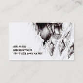 タトゥーアーティスト体アート名刺 名刺 (裏面)