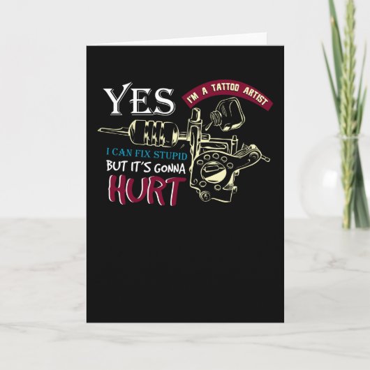 タトゥーアーティスト カード (正面)