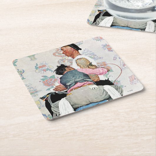 タトゥーアーティスト スクエアペーパーコースター (アングル)