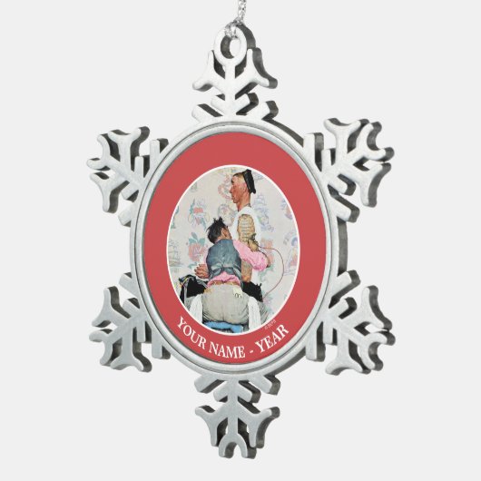 タトゥーアーティスト スノーフレークピューターオーナメント (右)