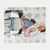 タトゥーアーティスト フリースブランケット (正面(横))