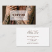 タトゥーアーティスト 名刺 (正面/裏面)