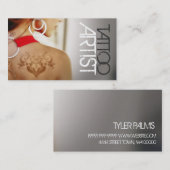 タトゥーアーティスト、名刺 名刺 (正面/裏面)