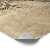 タトゥーアートのスケッチ手作りイラストレーション ポスター (角)