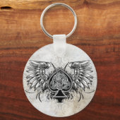 タトゥーアーバンウィングケルト結び目模様キーチェーン キーホルダー (正面)