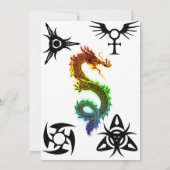 タトゥーインクパーティの招待状 招待状 (裏面)